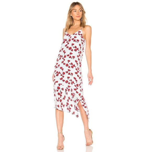 Equipment Dresses & Skirts - NWT Equipment Jada Silk Sleeveless Floral Slit Midi Dress Red Blue XS